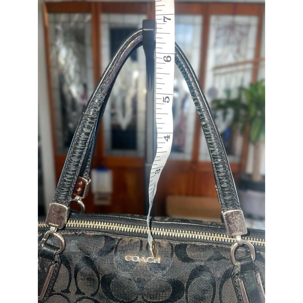 Coach Kelsey Satchel signature black smoke canvas And Wallet Project Bag’s - Picture 5 of 16
